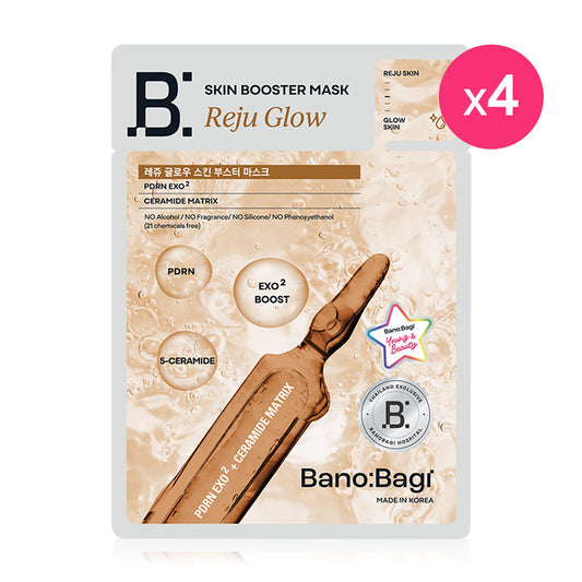 BANOBAGI Reju Glow Skin Booster Mask [25ml (Pack of 4)