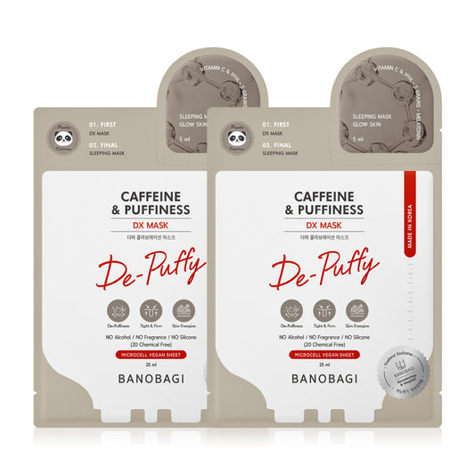 BANOBAGI Dx Mask Caffeine & Puffiness 25ml (Pack of 2)
