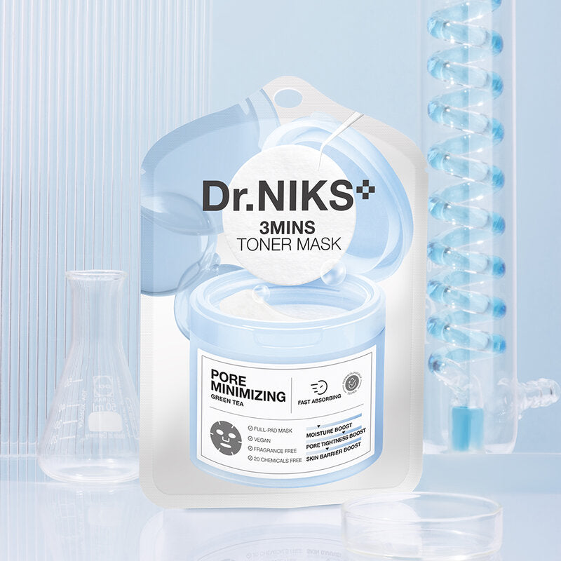 Dr.NIKS 3 Mins Toner Mask Pore Minimizing [20ml (Pack of 6)