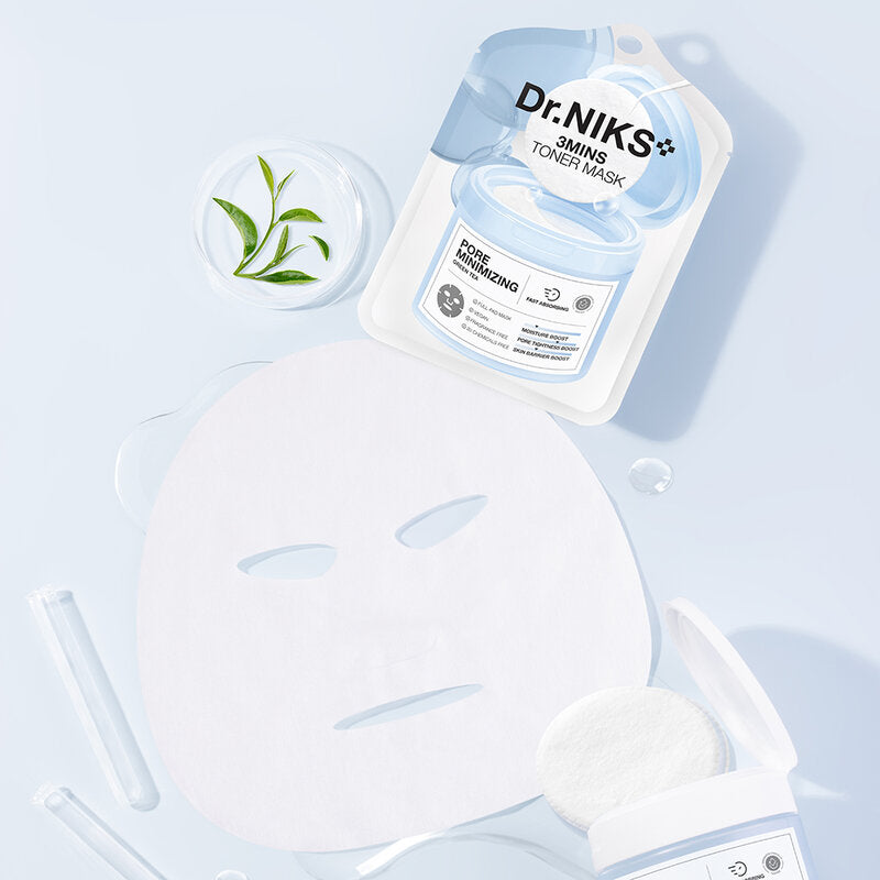 Dr.NIKS 3 Mins Toner Mask Pore Minimizing [20ml (Pack of 6)