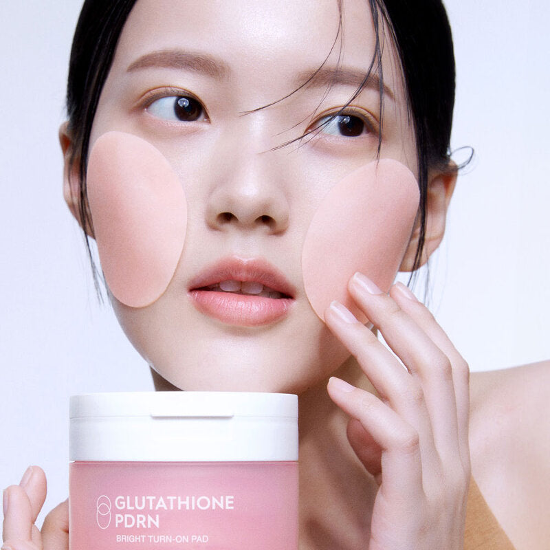 SNP Glutathione PDRN Bright Turn-On Pad 60 Pads: SNP concentrated toner pads help deeply nourish, reduce dark spots, and even out skin tone, revealing smooth, radiant skin.