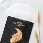 JM Solution Be Nature Rice & Whitening Mask [24ml (Pack of 4)