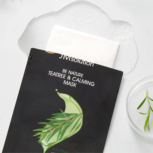 JM Solution Be Nature Teatree & Calming Mask [24ml (Pack of 4)