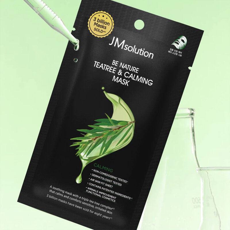 JM Solution Be Nature Teatree & Calming Mask [24ml (Pack of 4)