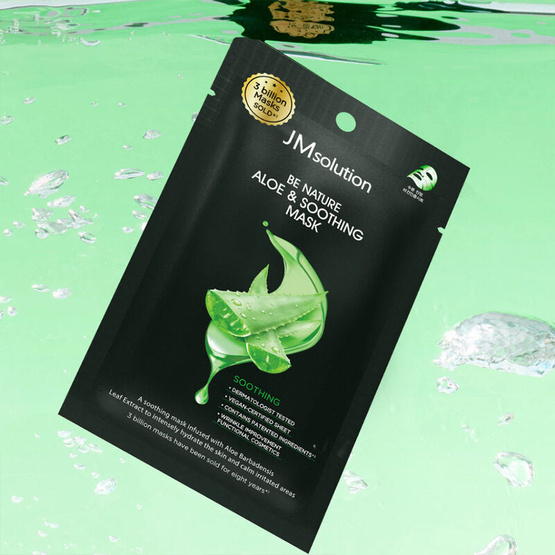 JM Solution Be Nature Aloe & Soothing Mask [24ml (Pack of 4)