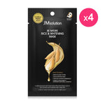 JM Solution Be Nature Rice & Whitening Mask [24ml (Pack of 4)