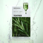 Mediheal Teatree Essential Mask Calming Moisture Box [24ml (Pack of 4)