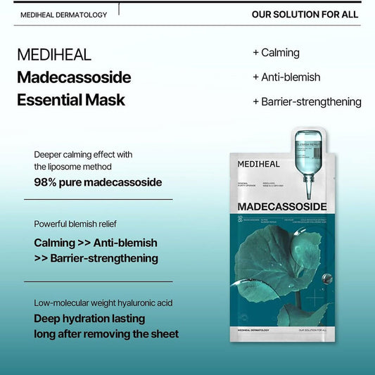 MEDIHEAL Madecassoside Essential Mask Blemish Repair 24 ml x 4pcs.