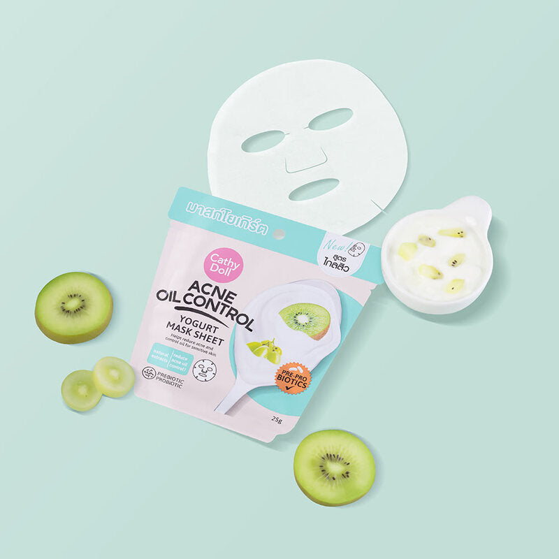 CATHY DOLL Acne Oil Control Yogurt Mask Sheet (F)