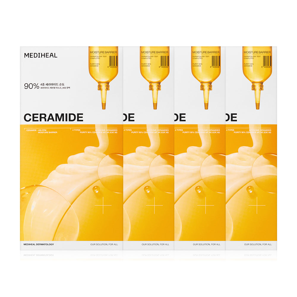Mediheal Ceramide Essential Mask Moisture Barrier Box [24ml (Pack of 4)