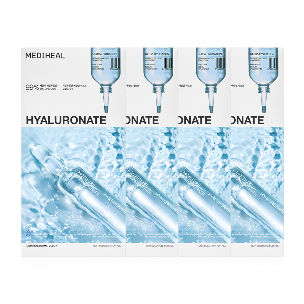 MEDIHEAL Hyaluronate Essential Mask Ultra Hydration 24 ml x 4pcs.