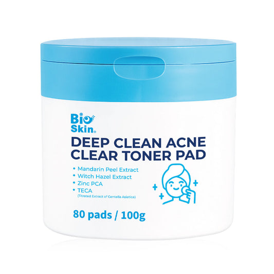 Bioskin Deep Clean Acne Clear Toner Pad 100g (Pack of 80)