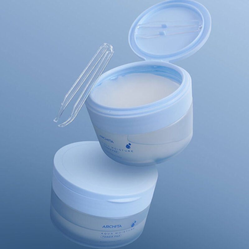 ARCHITA Aqua Moisture Toner Pad 80 Pads: Tear, stick, and nourish while caring for every area with ARCHITA's large, thin, round toner pads (8 cm in diameter).