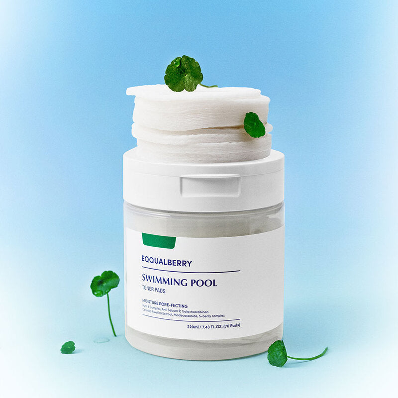 EQQUALBERRY Swimming Pool Toner Pads 70 Pads: These toner pads hydrate the skin, tighten pores, and reveal smooth, clear skin.