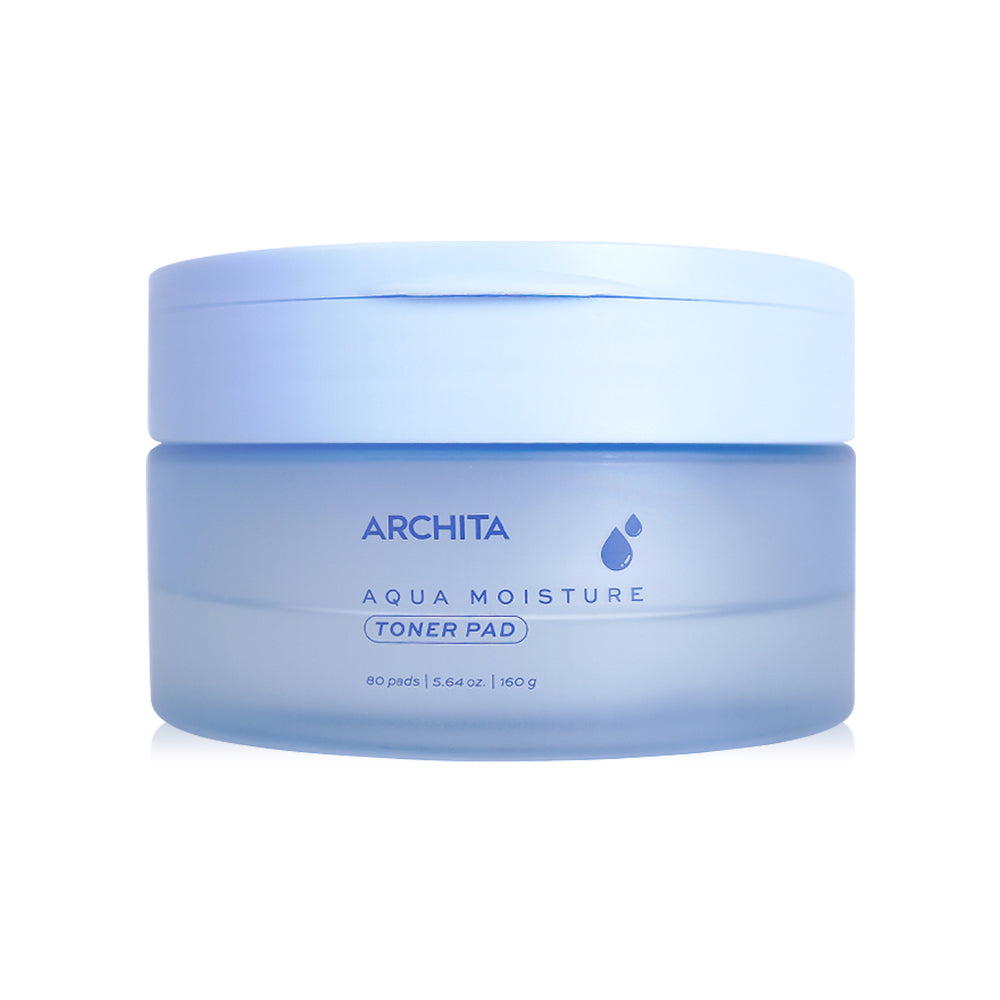 ARCHITA Aqua Moisture Toner Pad 80 Pads: Tear, stick, and nourish while caring for every area with ARCHITA's large, thin, round toner pads (8 cm in diameter).