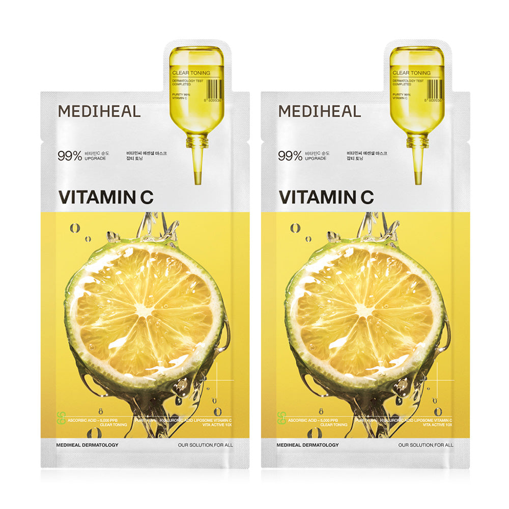 Mediheal Vitamin C Essential Mask Clear Toning [24ml (Pack of 2)
