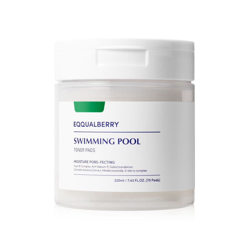 EQQUALBERRY Swimming Pool Toner Pads 70 Pads: These toner pads hydrate the skin, tighten pores, and reveal smooth, clear skin.