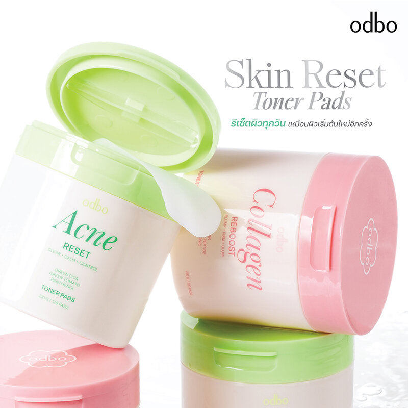 ODBO Skin Reset Toner Pads 120 Pads #01 Acne Reset