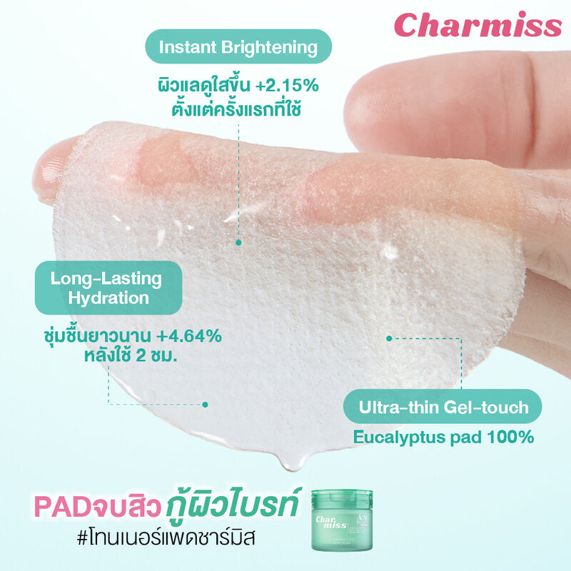 Charmiss Acne Balance Toner Pads 110ml (Pack of 80)