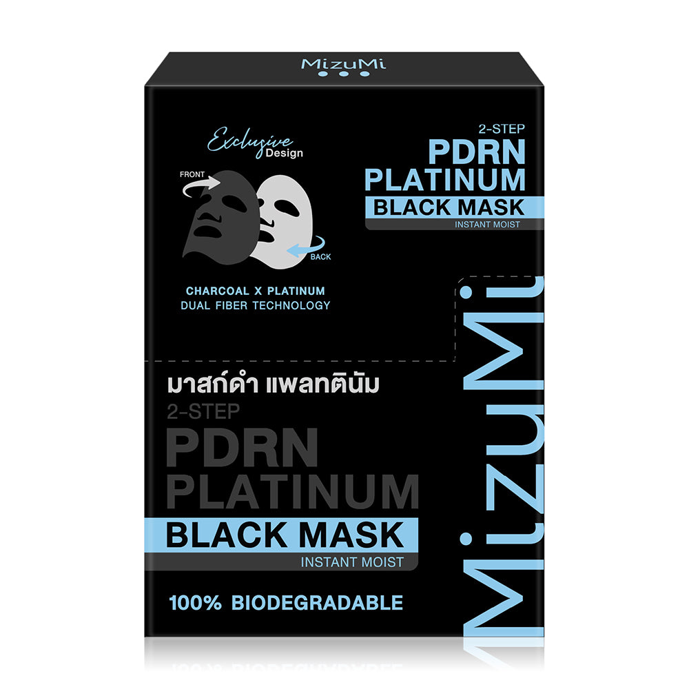 MIZUMI PDRN Platinum Black Mask Instant Moist (30 ml x 5 pcs)