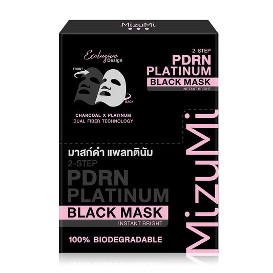MizuMi PDRN Platinum Black Mask Instant Bright [30ml (Pack of 5)