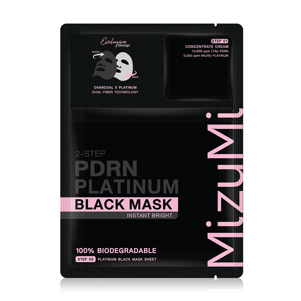MizuMi PDRN Platinum Black Mask Instant Bright 1'S