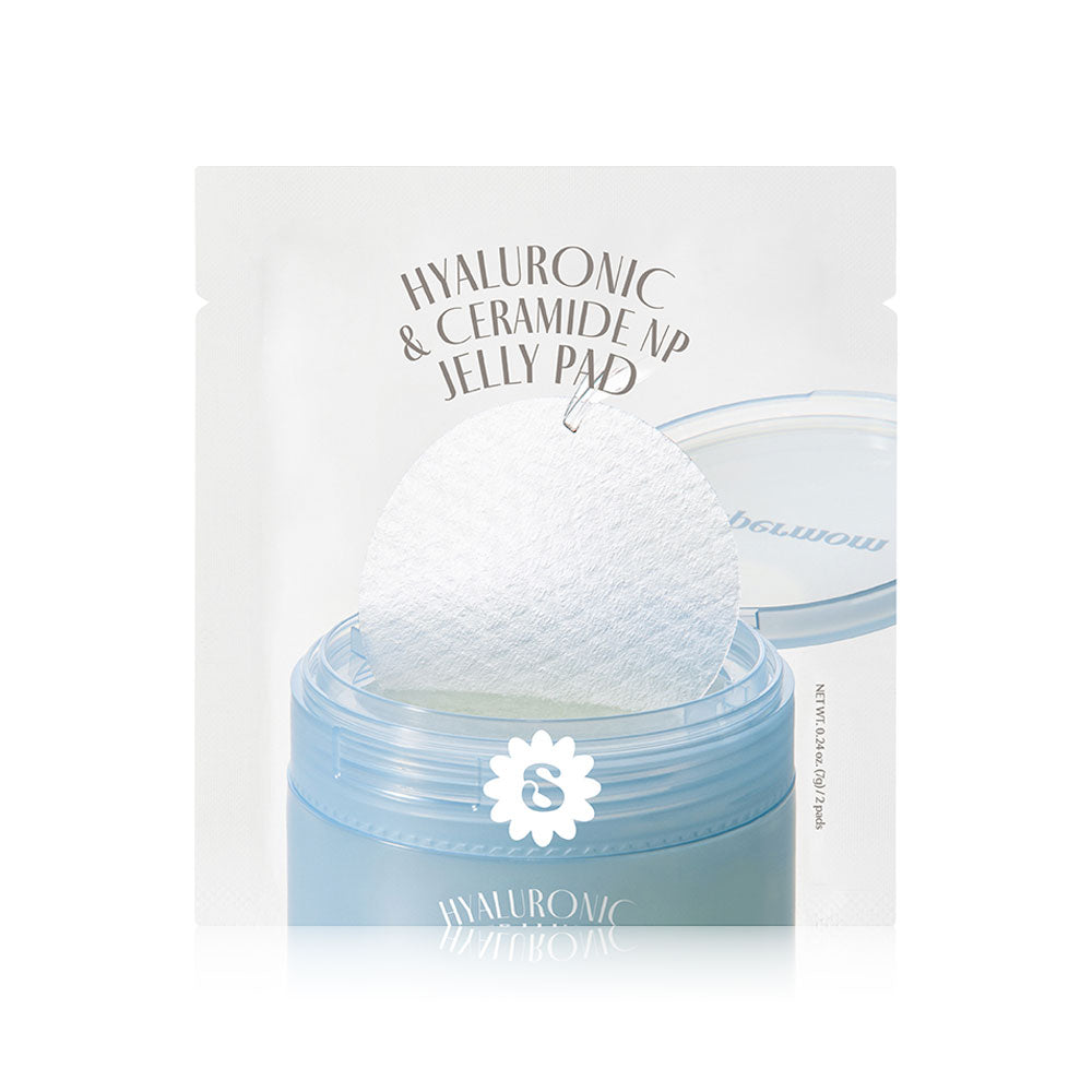 SUPERMOM Hyaluronic & Ceramide NP Jelly Pad 2 Pads. Supermom toner pads, a moisturizing formula for plump, hydrated skin.