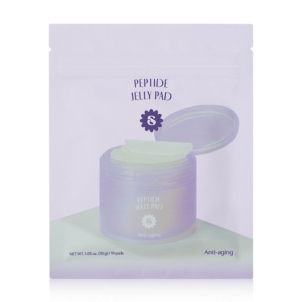 SUPERMOM Peptide Jelly Pad 10 Pads: Toner pads from Supermom, formulated to reduce wrinkles and promote youthful-looking skin.
