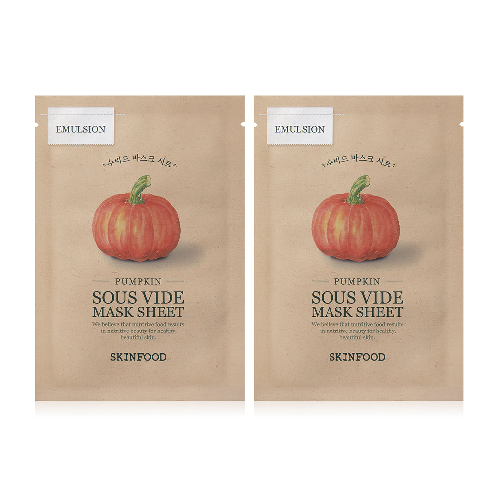 Skinfood Pumpkin Sous Vide Mask Sheet [20g (Pack of 2)