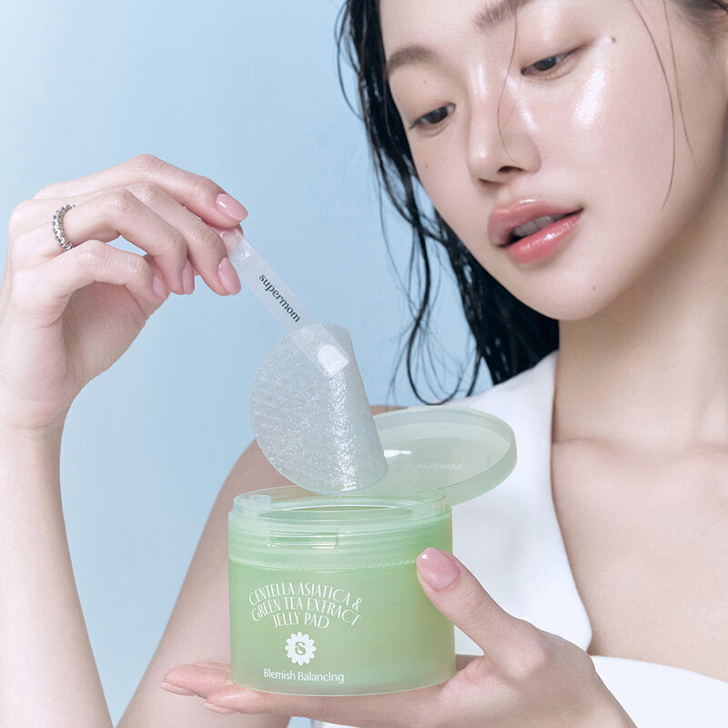 SUPERMOM Centella Asiatica & Green Tea Extract Jelly Pad 150g (Pack of 60)