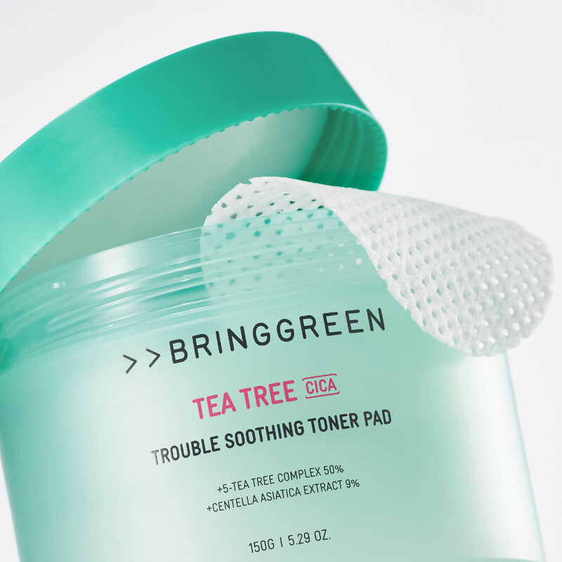 Bringgreen Tea Tree Cica Trouble Soothing Toner Pad 150g