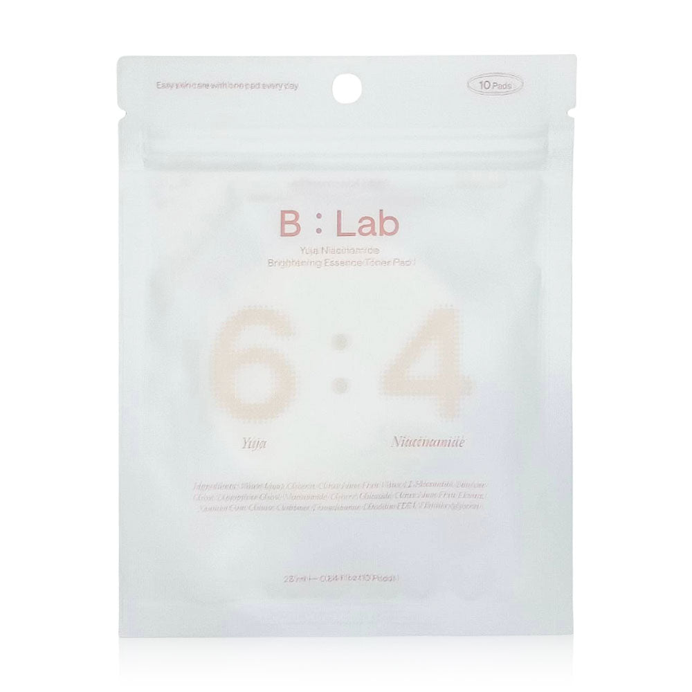 B:LAB Yuja Niacinamide Brightening Essence Toner Pad [25ml (Pack of 10)