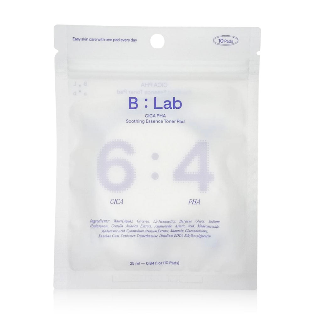 B-Lab Cica PHA Soothing Essence Toner Pad 10'S
