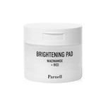 Parnell Niacinamide Rice Brightening Pads (80 Pads) are toners that help to even out skin tone, brighten the complexion, and give it a radiant glow.