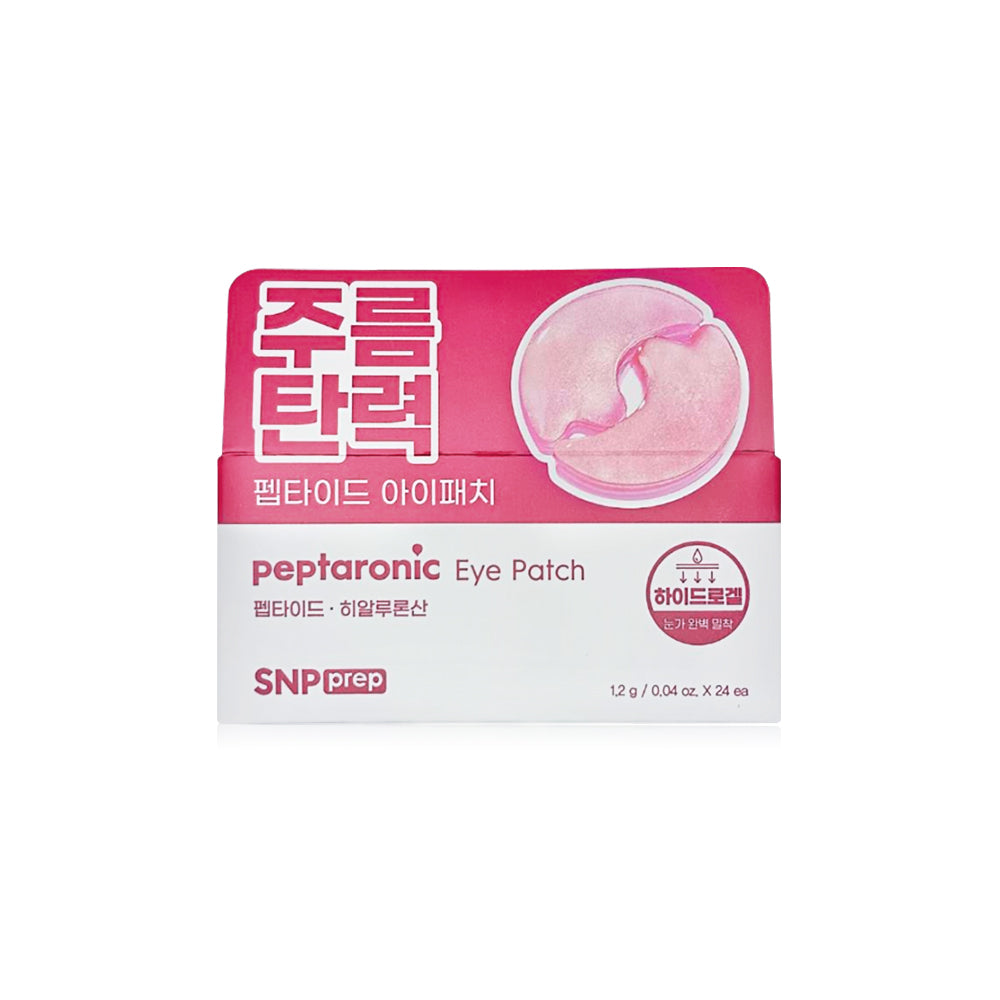 SNP Prep Peptaronic Eye Patch 24 Pads: Hydrogenated eye mask pads from SNP to reduce premature wrinkles, moisturize and hydrate the skin, giving it a healthy appearance.