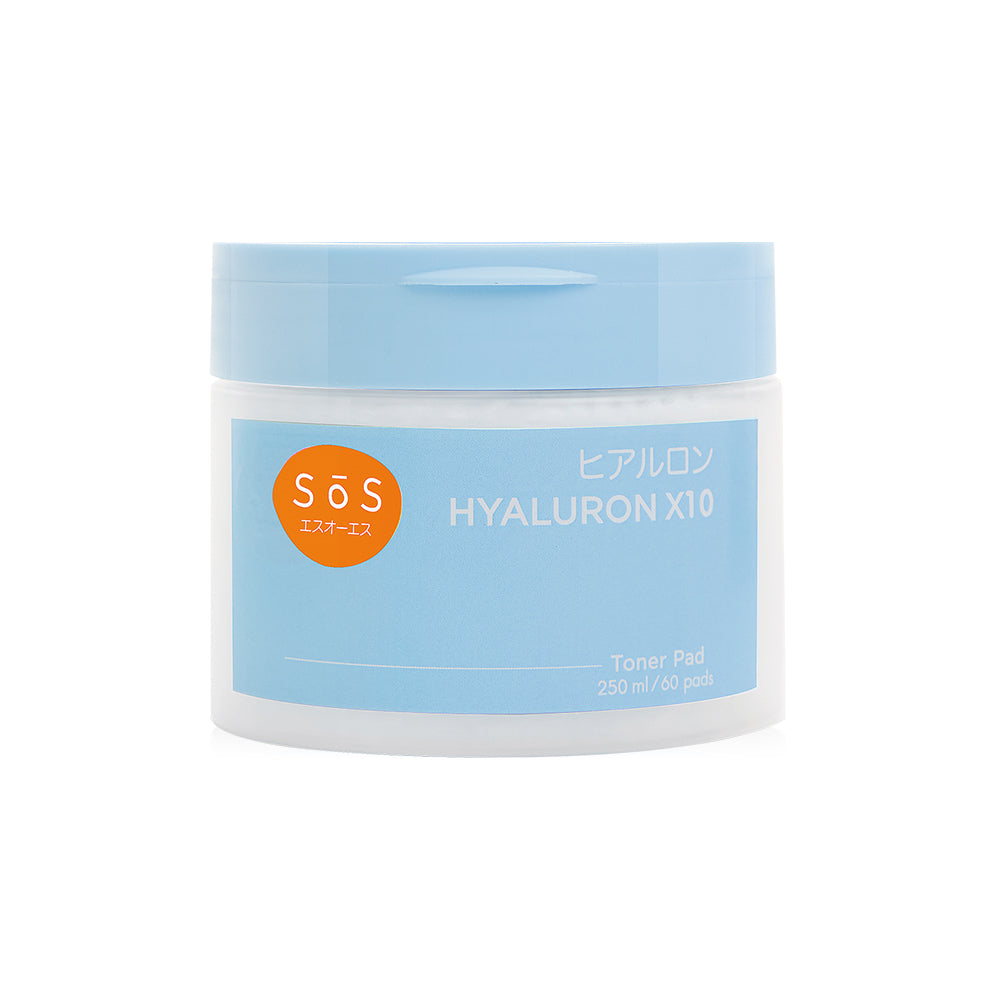 SOS Hyaluron X10 Toner Pad 250ml (Pack of 60)