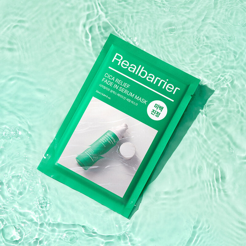 Real Barrier Cica Relief Fade In Serum Mask [25ml (Pack of 10)