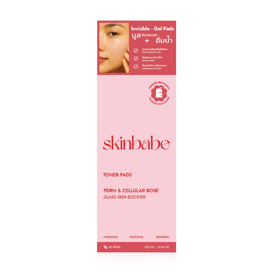 Skinbabe Glass Skin Booster Toner Pads 60 Pads: Toner pads from Skinbabe for glass-like skin.