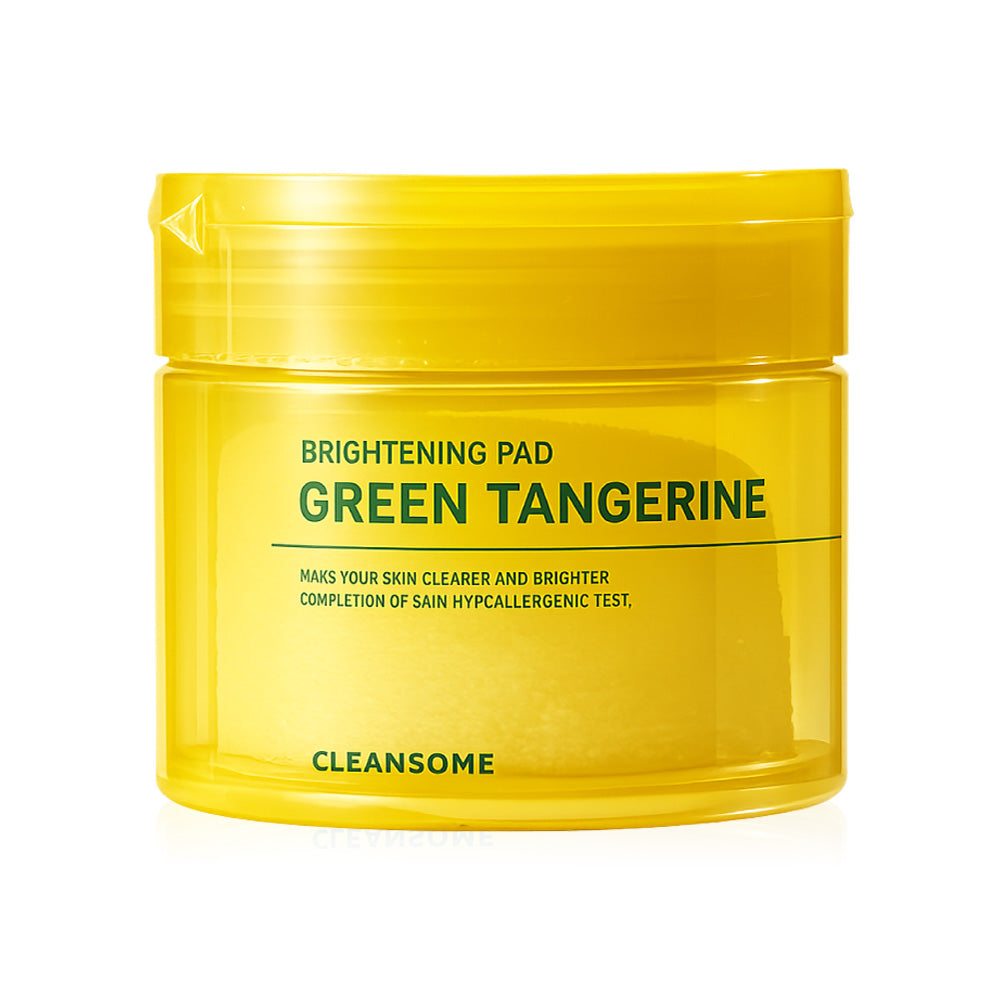 Caremier Cleansome Green Tangerine Brightening Pad 50 Pads: Green tangerine toner pads from Caremier to reduce dark spots, brighten skin, and give it a healthy, glowing look.