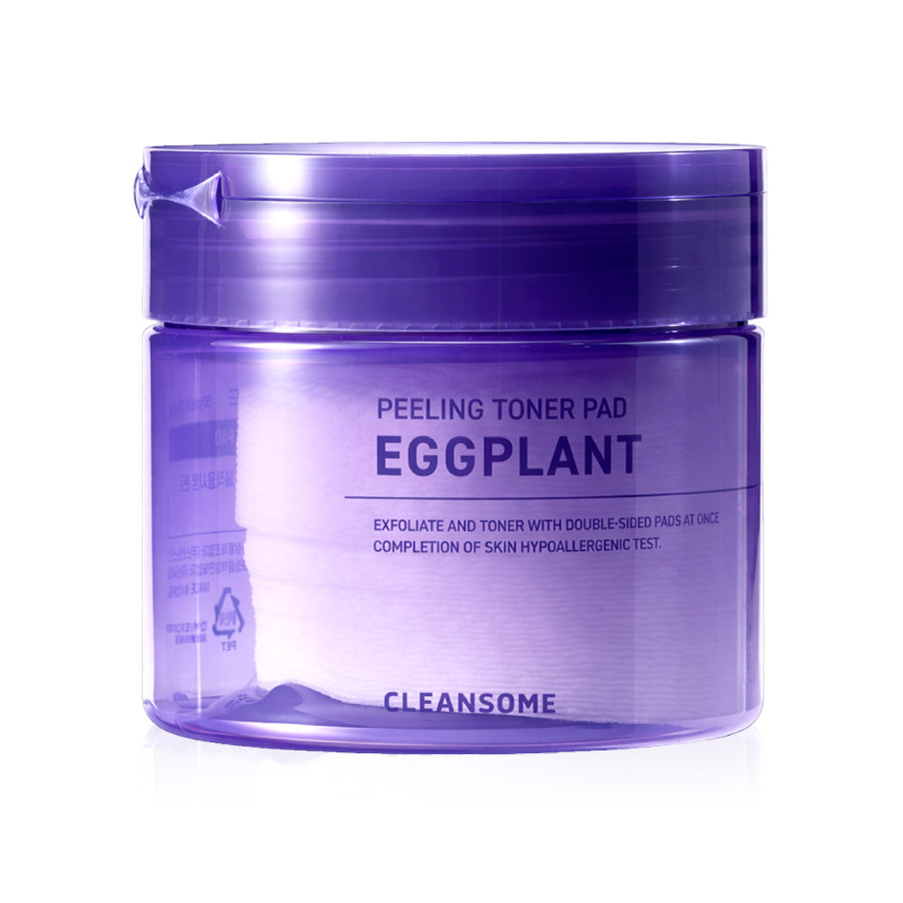 Caremier Cleansome Eggplant Peeling Toner Pad 50 Pads: This eggplant toner pad from Caremier helps exfoliate the skin, leaving it smooth, radiant, and hydrated.