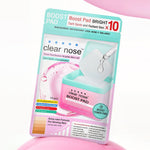 CLEAR NOSE Boost Pad Brightening Daily Booster 10 Pads: Intensive moisturizing pads from Clear Nose to boost skin strength, clarity, and elasticity x10 for a bright, glowing, and healthy complexion.