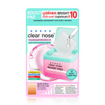 CLEAR NOSE Boost Pad Brightening Daily Booster 10 Pads: Intensive moisturizing pads from Clear Nose to boost skin strength, clarity, and elasticity x10 for a bright, glowing, and healthy complexion.