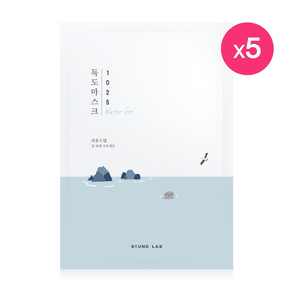 Round Lab 1025 Dokdo Hydrating Water Gel Mask [30ml (Pack of 5)