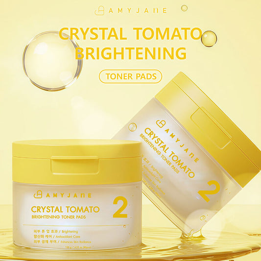 AMYJANE Crystal Tomato Brightening Toner Pads 120g (Pack of 80)