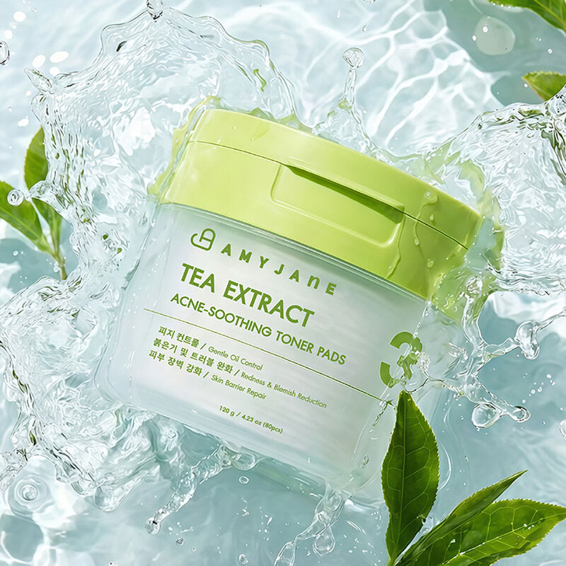 AMYJANE Tea Extract Acne Soothing Toner Pads 120g (Pack of 80)