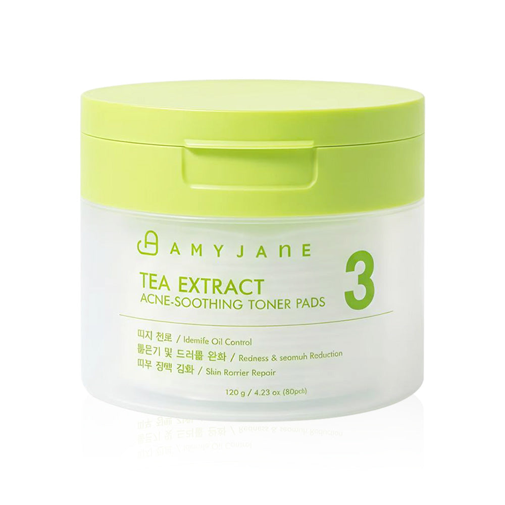 AMYJANE Tea Extract Acne Soothing Toner Pads 120g (Pack of 80)