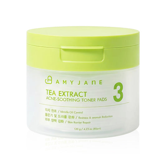 AMYJANE Tea Extract Acne Soothing Toner Pads 120g (Pack of 80)