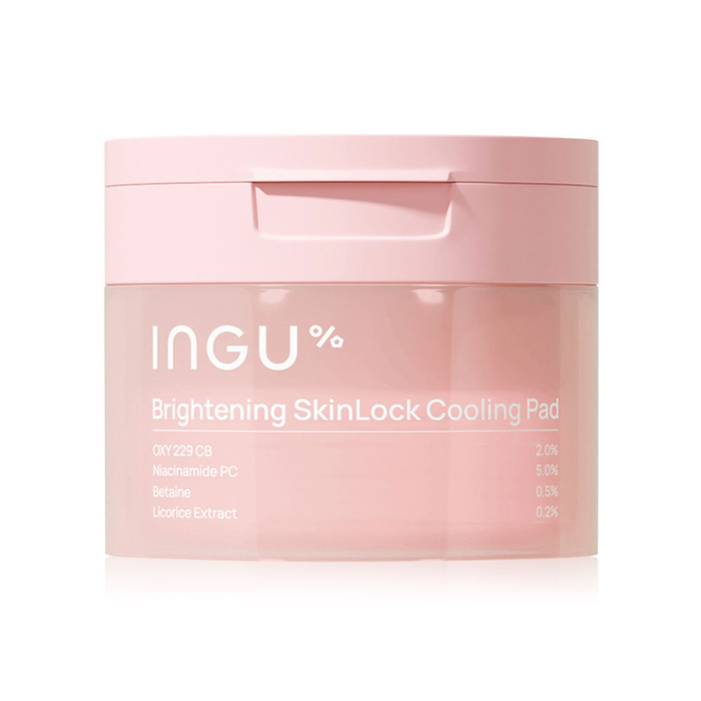 INGU Brightening Skinlock Cooling Pad 80 Pads: INGU toner pads with a brightening formula to reduce dullness and promote a radiant complexion.