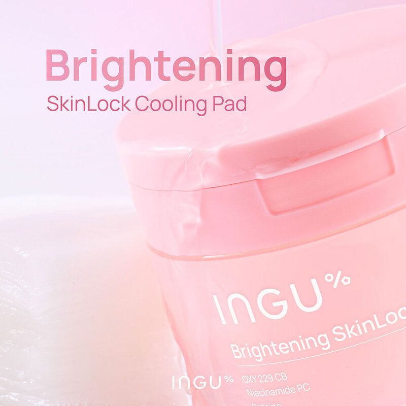 INGU Brightening Skinlock Cooling Pad 80 Pads: INGU toner pads with a brightening formula to reduce dullness and promote a radiant complexion.