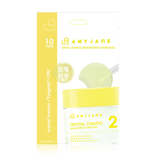 AMYJANE Crystal Tomato Brightening Toner Pads 12g (Pack of 10)